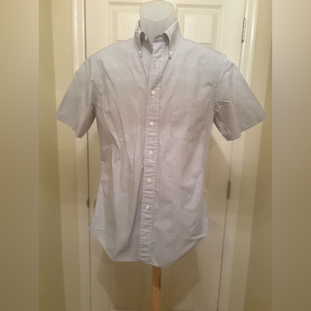 Brooks Brothers REGENT (The Original Polo) Gray Short Button Down Shirt, Size: S